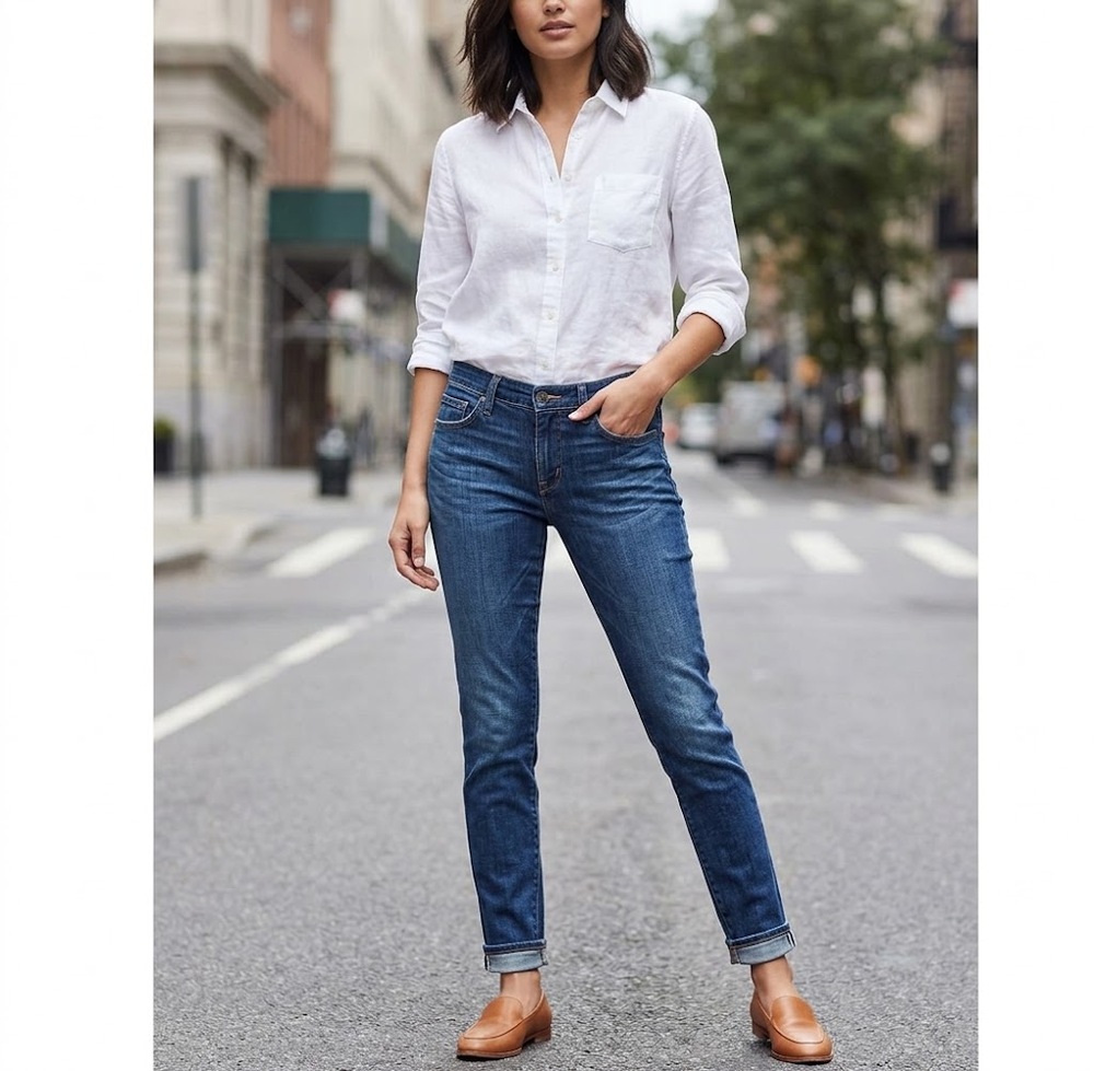 AG Adriano Goldschmied The Stilt Cigarette Leg Jeans Size 31R Blue